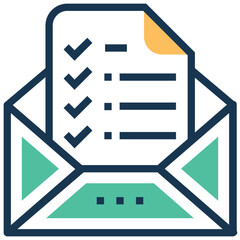 Modern vector icon of  checklist