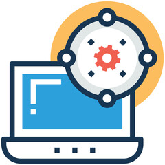 System Configuration and administration Vector Icon