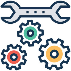Concept of Configuration with setting tools Vector Icon