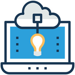 Cloud facility Management Vector Icon