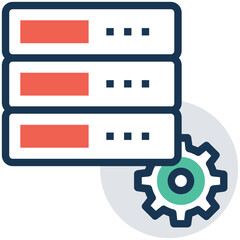 Server Management control panel Vector Icon