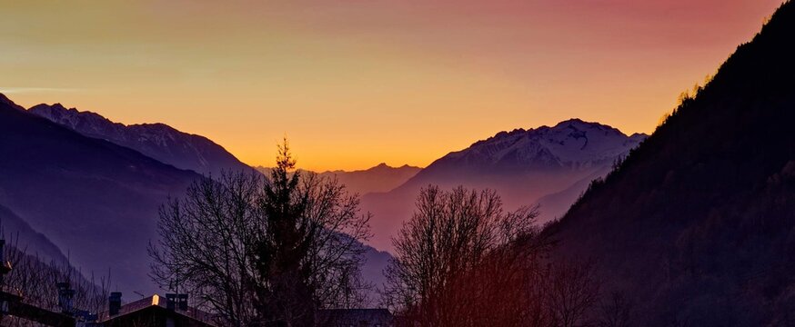 Sunset in Valtellina