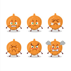 Onion cartoon character with various angry expressions