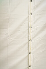 White tarp, waterproof tarpaulin detail
