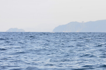Seascape with ripples at Kiluan Gulf, Indonesia.