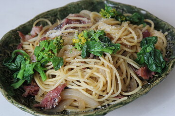 菜の花のパスタ