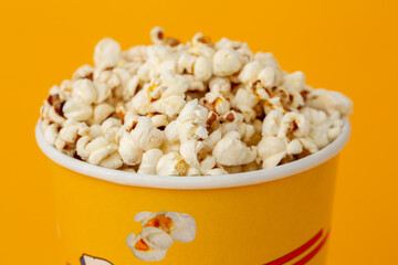 Popcorn in bucket for watching movie 