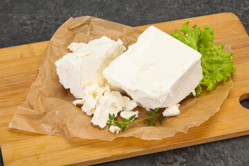 Greek traditional Feta soft cheese