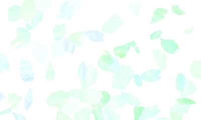 Fototapeta na wymiar Illustration of hand-painted watercolor leaves
