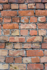Old Brick Wall Background from Northern Europe