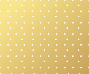 Gold polka dots pattern, colorful holiday background - vector ab