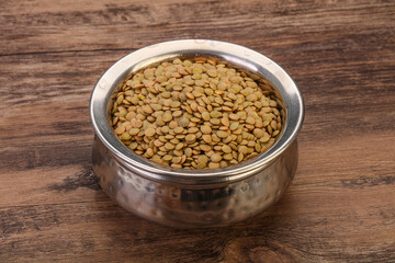 Vegan cuisine - Dry lentil heap