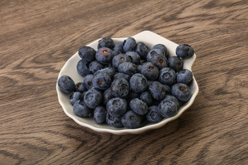 Ripe sweet tasty blueberries heap