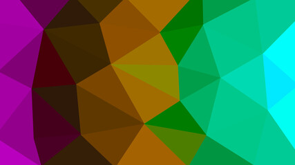 Abstract triangular background with colorful gradient shapes. Bright mosaic modern geometric design. beautiful relief surface. color 3d image. multicolored low poly texture