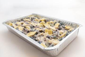 Purple cauliflower with cheese