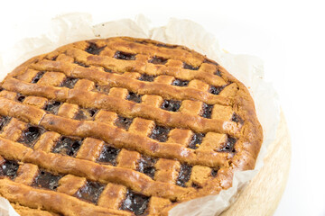 Tasty tart with homemade fig jam