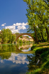 Fototapeta na wymiar Diocleziano's bridge, Roman bridge, Marche, Italy.