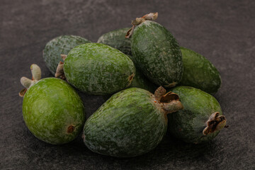 Tropical green sweet fruit Feijoa