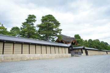 Wall of Kyoto Imperial Palace , Kyoto Gosho, in Kyoto prefecture, Japan -日本 京都御所 京都御苑 築地塀	