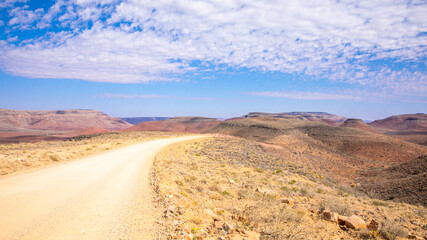Namibia, Hardap region, Namib Desert East of the Namib Naukluft National Park towards Sossusvlei, Zaris pass.