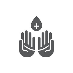 Hand sanitizer icon, color, line, outline vector sign, linear style pictogram isolated on white. Symbol, logo illustration