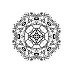 ethnic mandala design with artistic pattern background