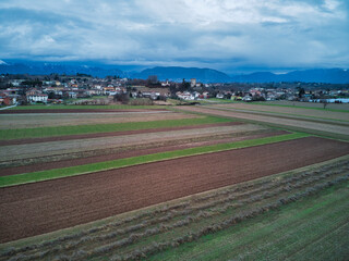 Geometries of nature and man. View from above.