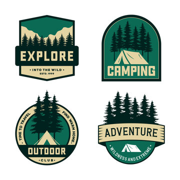 set of badge adventure