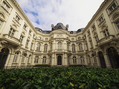 Neoclassical Palace Of The Count Of Flanders Court Of Audit Rekenhof In City Center Of Brussels Belgium