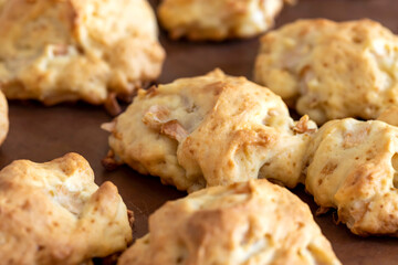 Homemade cookies. Homemade baking. Selective focus.