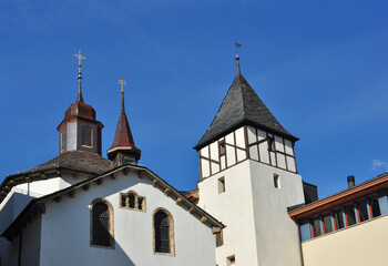 Fototapeta premium Sebastian's Church, Brig, Switzerland