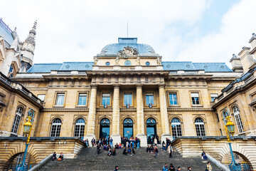 Obraz premium Palais de Justice is located in central Paris.