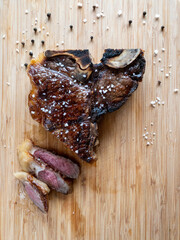 T-Bone Steak Medium-Rare 