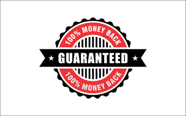 Illustration vector graphic of money back guaranteed sign design template-12