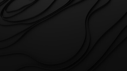 abstract black background. Template Illustration. 3d rendering