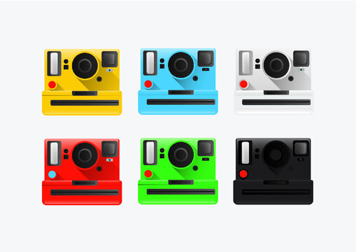 Polaroid Instant Camera Illustrations Pack