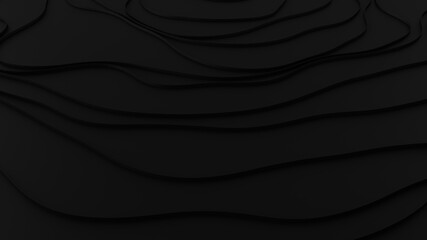 abstract black background. Template Illustration. 3d rendering
