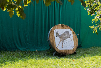 Zielscheibe für Bogenjagd (Jagd mit Pfeil und Bogen) © AMK