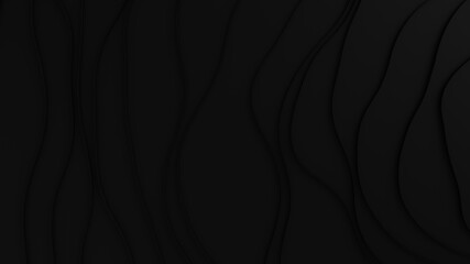 abstract black background. Template Illustration. 3d rendering