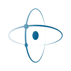 Atom icon vector , atom symbol