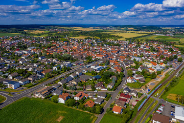 Fototapeta na wymiar Altenstadt in Hessen aus der Luft | Luftbilder von Altenstadt in Hessen