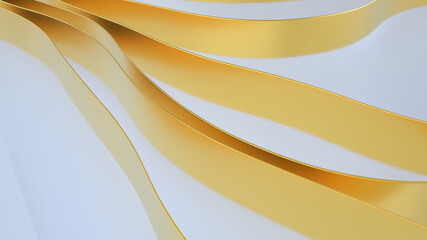 Beautiful abstract golden lines background.