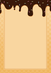 valentine's day background with chocolate