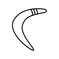 Boomerang line icon