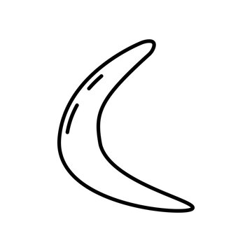 recommend clip art: Boomerang line icon