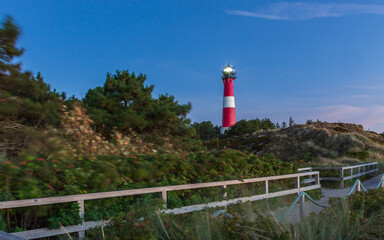 Leuchtturm Hörnum in der Dämmerung