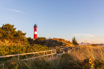 Leuchtturm Hörnum in der Dämmerung