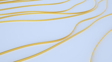 abstract golden line on white  background Illustration.  