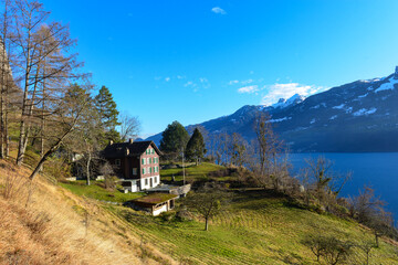 Fototapeta na wymiar Walensee Schweiz