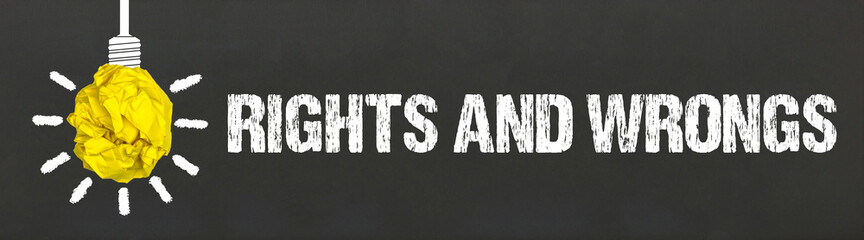 Rights and wrongs
